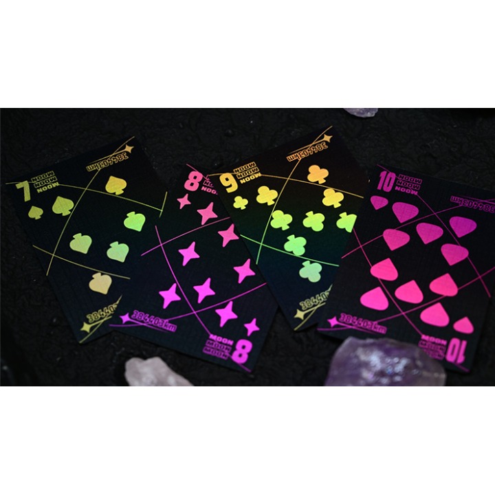 Moon (Black Holo) Playing Cards