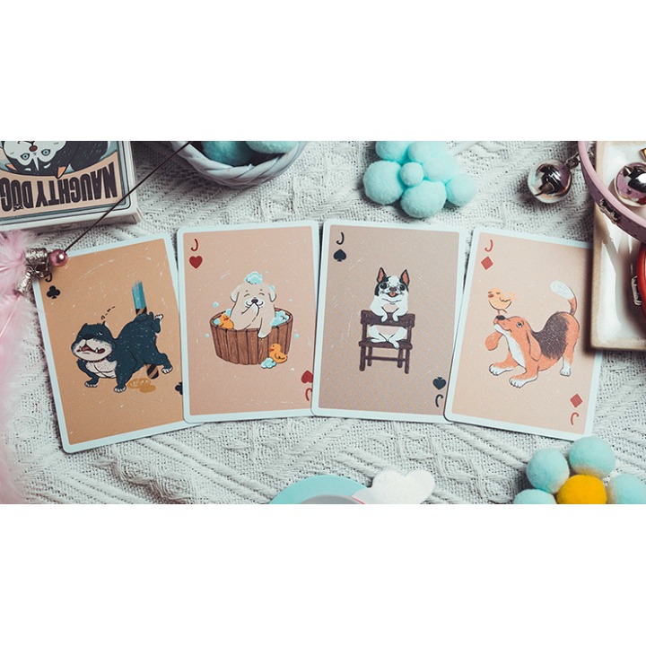 Naughty Dog Playing Cards by 808 Magic and Bacon Playing Card