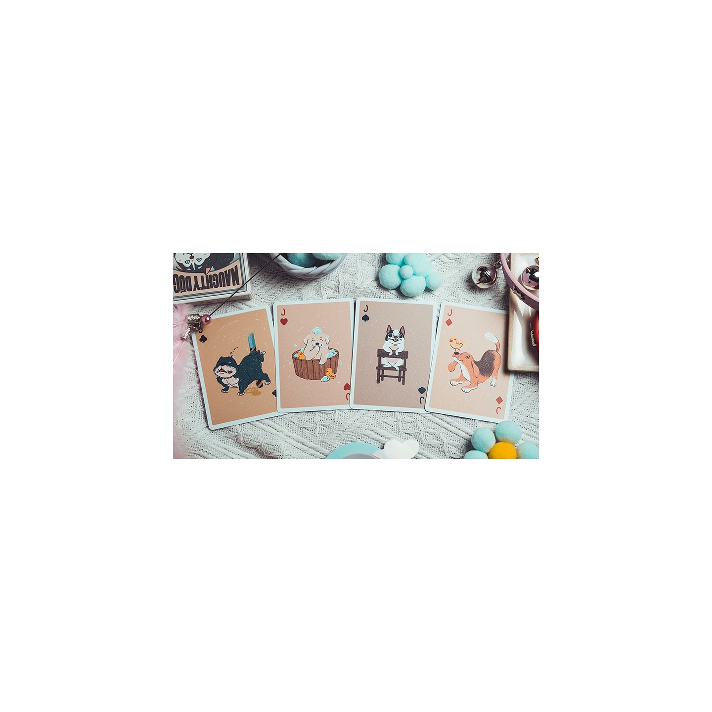 Naughty Dog Playing Cards by 808 Magic and Bacon Playing Card