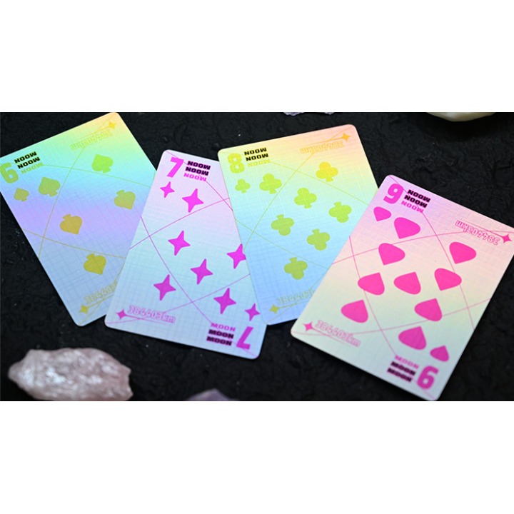 Moon (White Holo) Playing Cards