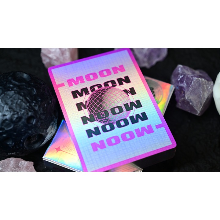 Moon (White Holo) Playing Cards