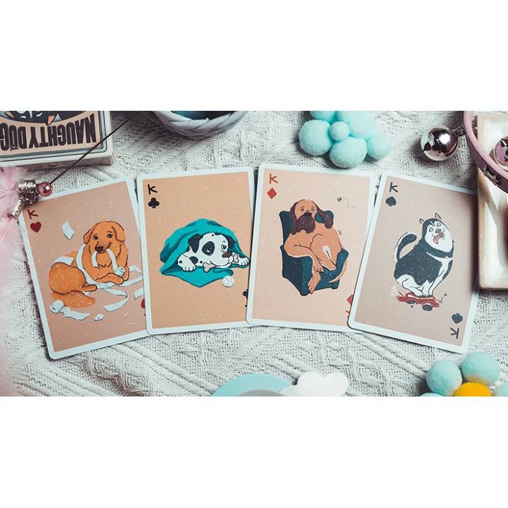 Naughty Dog Playing Cards by 808 Magic and Bacon Playing Card