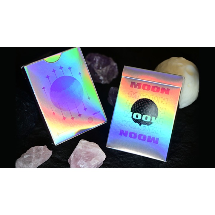 Moon (White Holo) Playing Cards