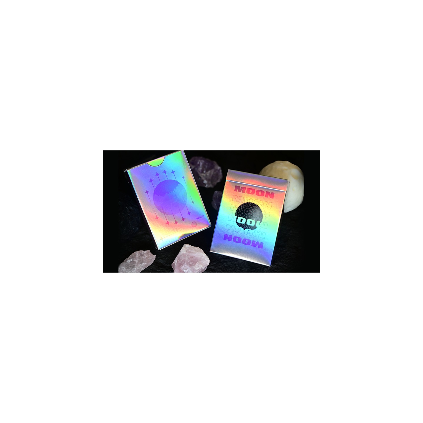 Moon (White Holo) Playing Cards