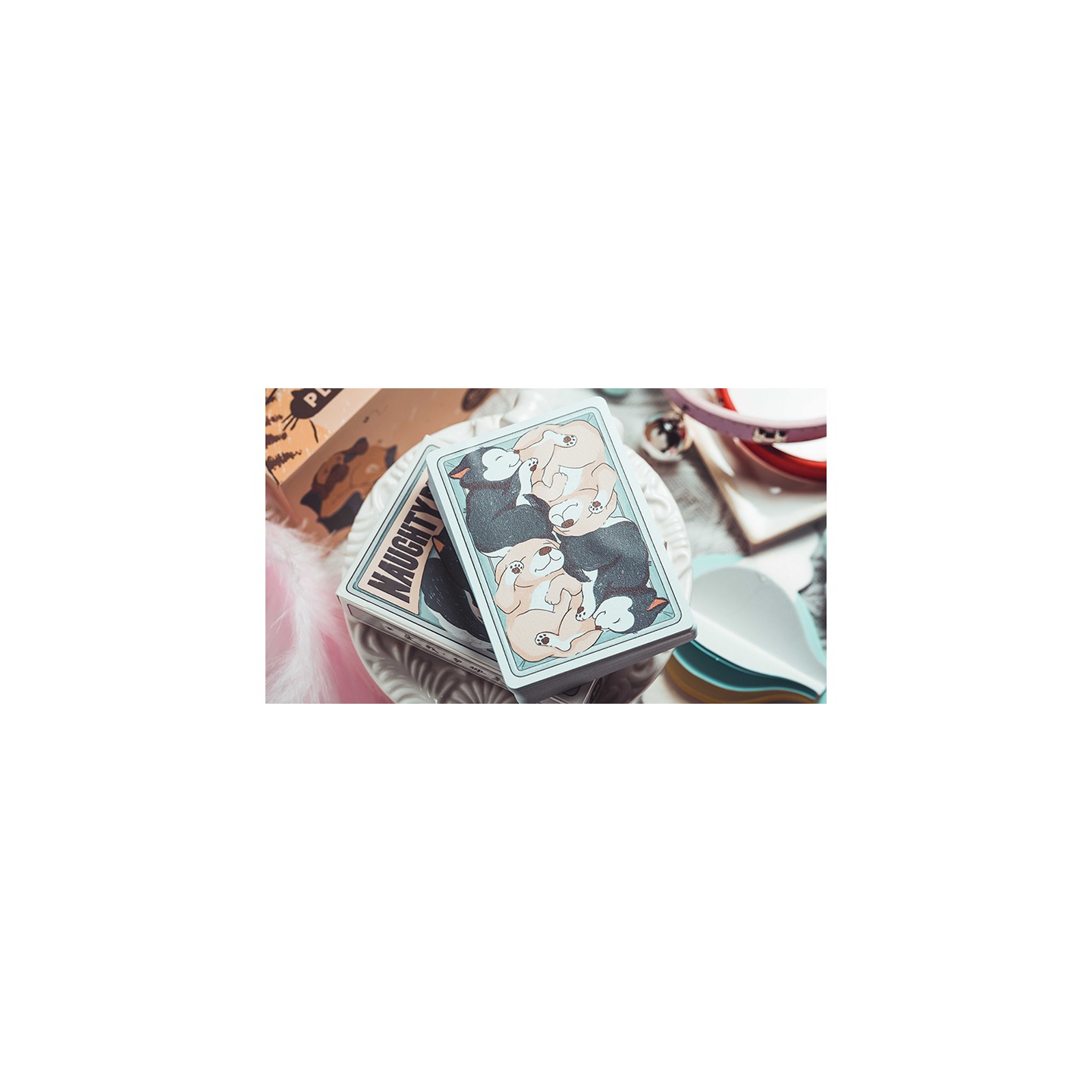 Naughty Dog Playing Cards by 808 Magic and Bacon Playing Card