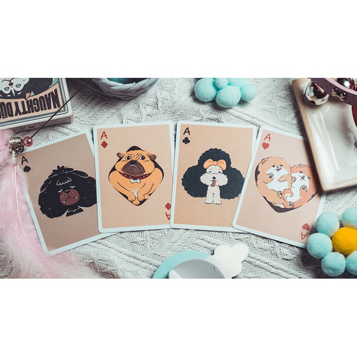 Naughty Dog Playing Cards by 808 Magic and Bacon Playing Card