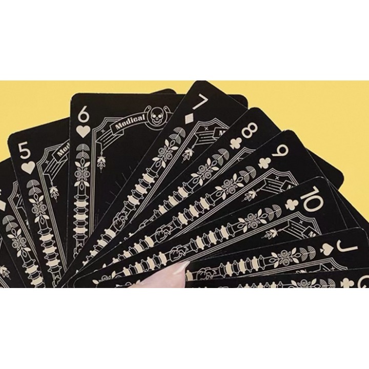 Medical Poker (Black) Playing Cards