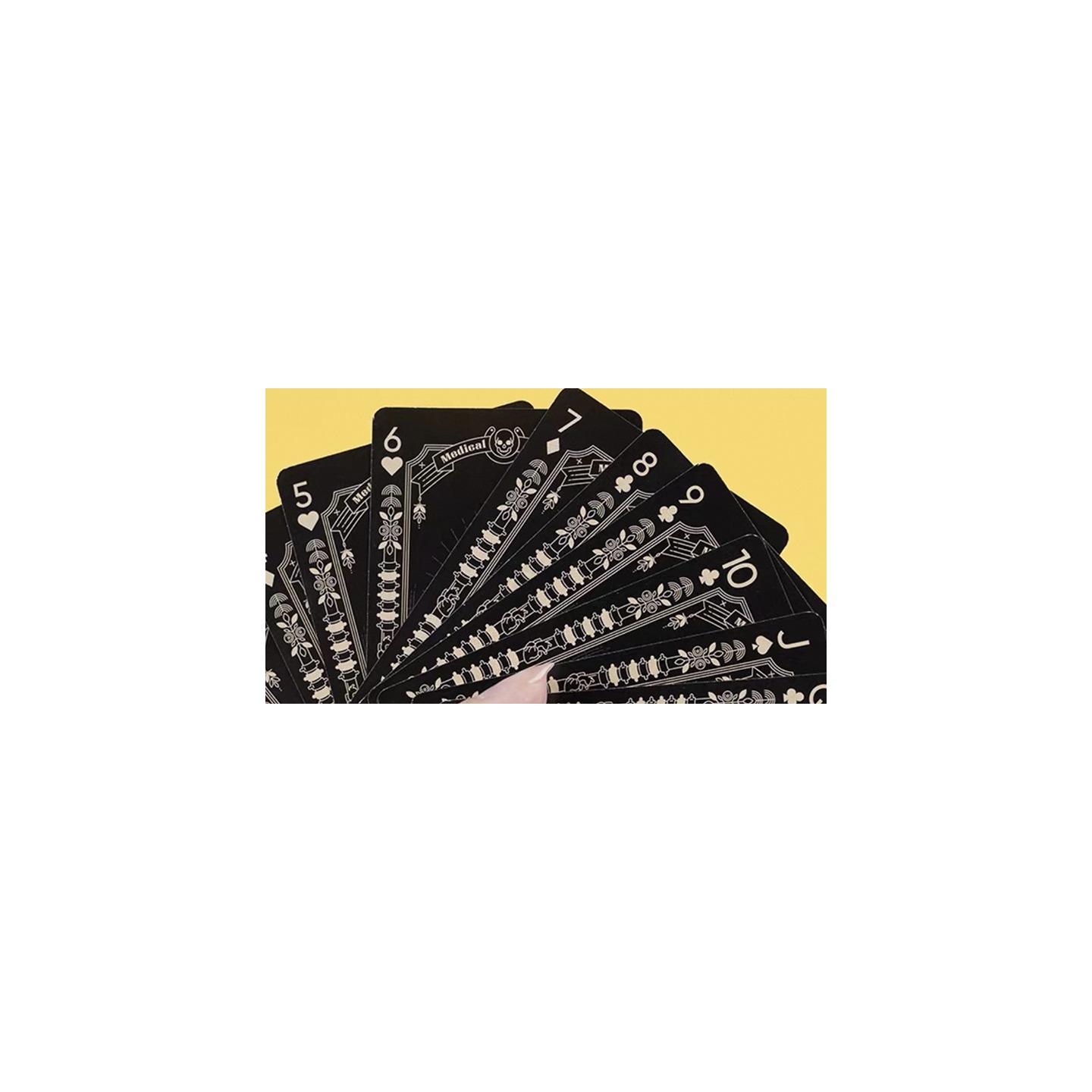 Medical Poker (Black) Playing Cards