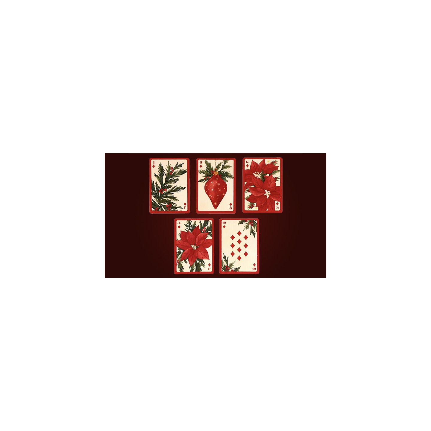 Christmas Botanicals Playing Cards by Puckator UK
