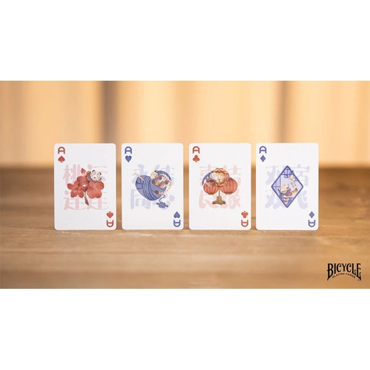 Bicycle Mascot (Tiger Sniffs the Rose) Playing Cards
