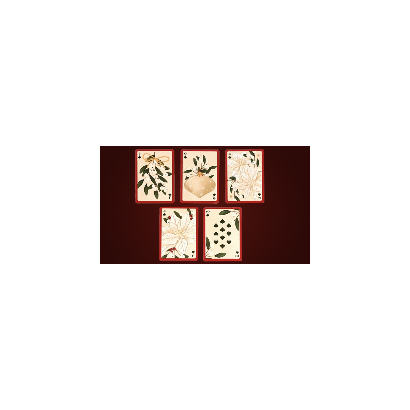 Christmas Botanicals Playing Cards by Puckator UK