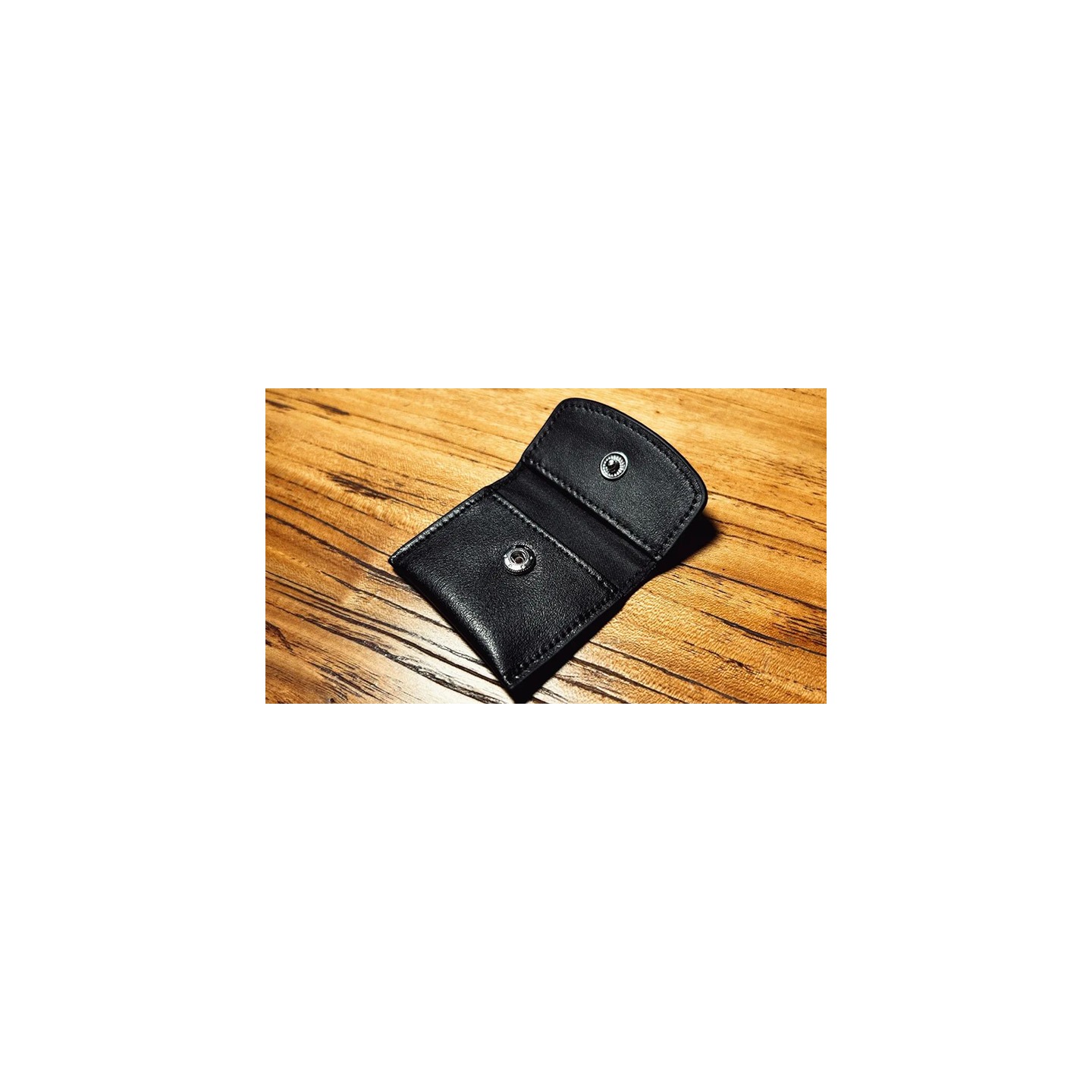 The Cowhide Coin Wallet (Black) by Bacon Magic