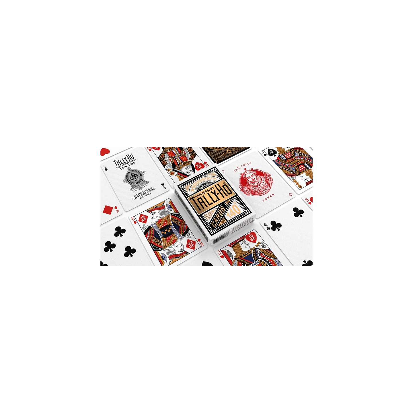 Tally Ho 140th Anniversary (Metaluxe) Playing Cards by US Playing Card