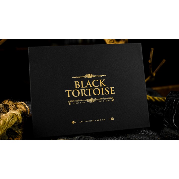 Black Tortoise Black Gold Box Set by Ark Playing Cards