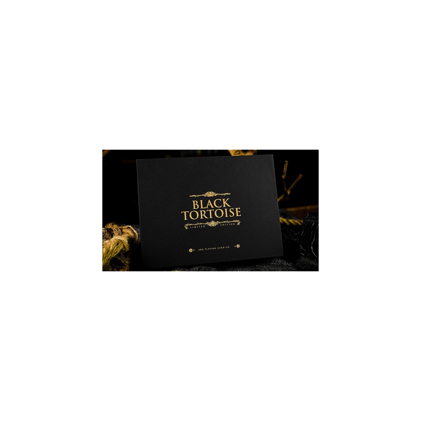 Black Tortoise Black Gold Box Set by Ark Playing Cards