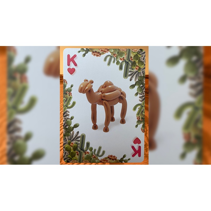 Gilded Bicycle Balloon Desert Playing Cards