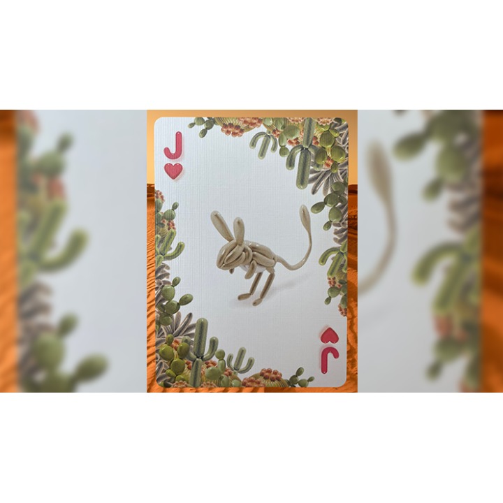 Gilded Bicycle Balloon Desert Playing Cards