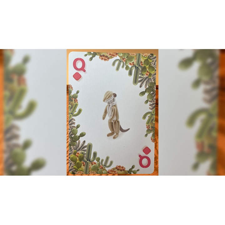 Gilded Bicycle Balloon Desert Playing Cards