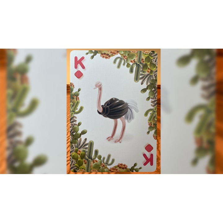 Gilded Bicycle Balloon Desert Playing Cards