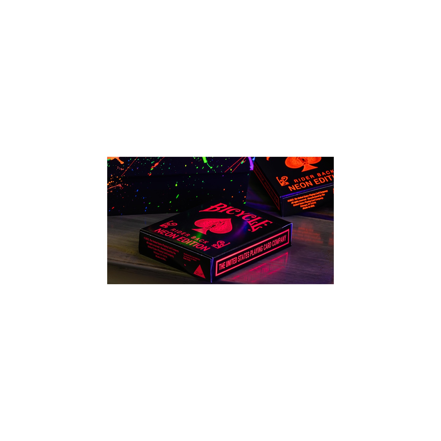 Bicycle Star-Fire Pink Neon Playing Cards