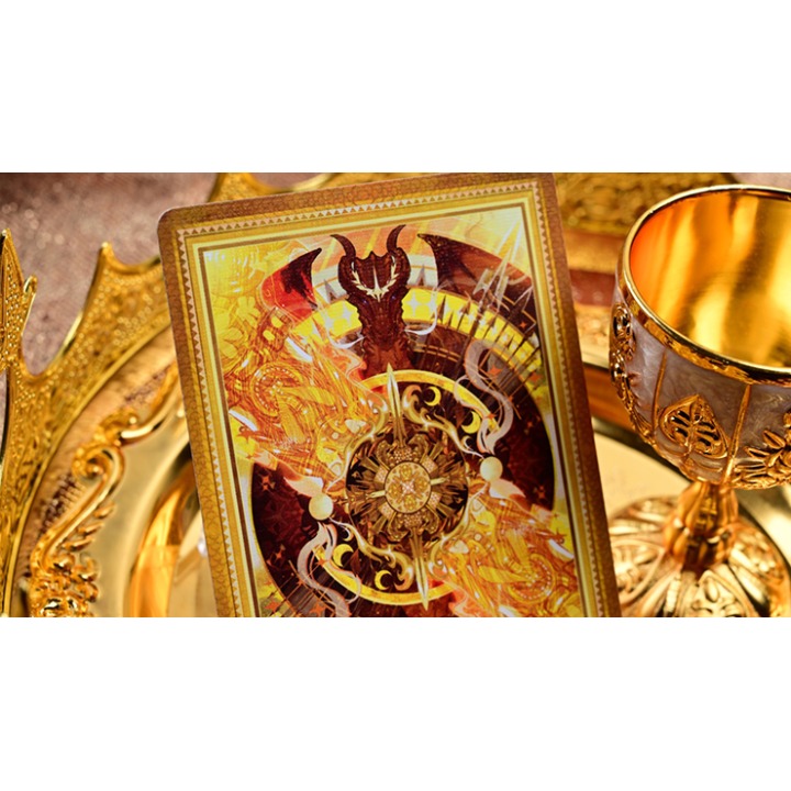 King Arthur V2 (Golden Dawn) Playing Cards by KING STAR