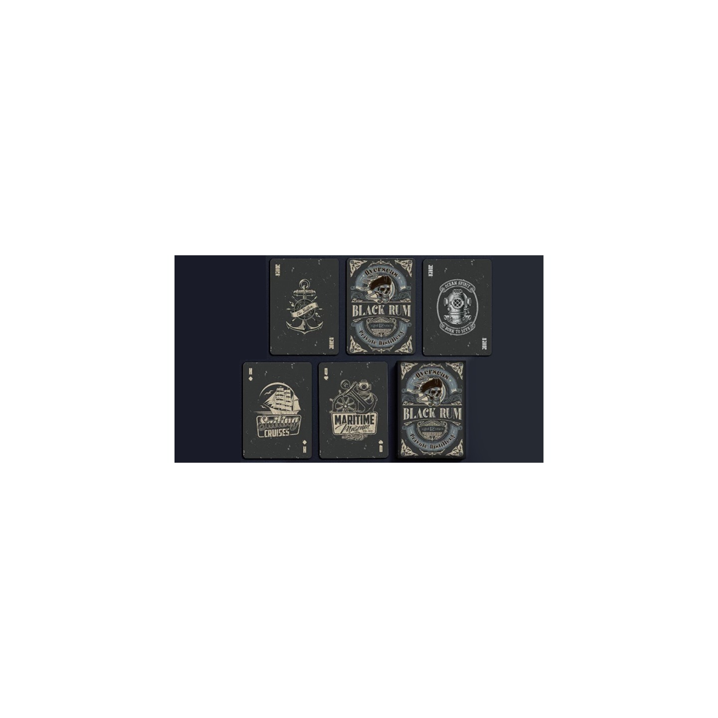 Black Rum Playing Cards