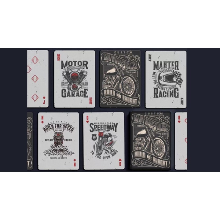 Custom Motorcycles Playing Cards