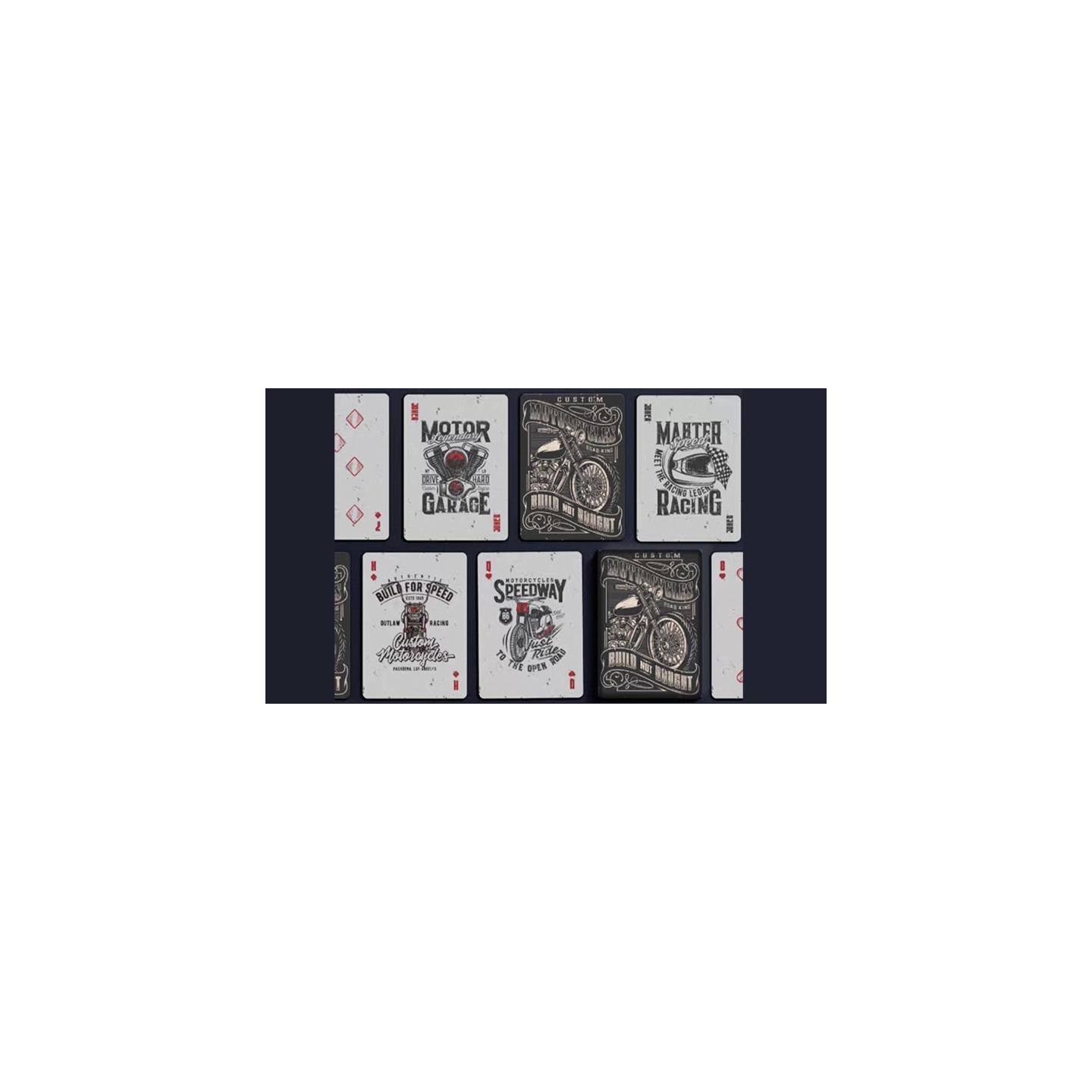 Custom Motorcycles Playing Cards