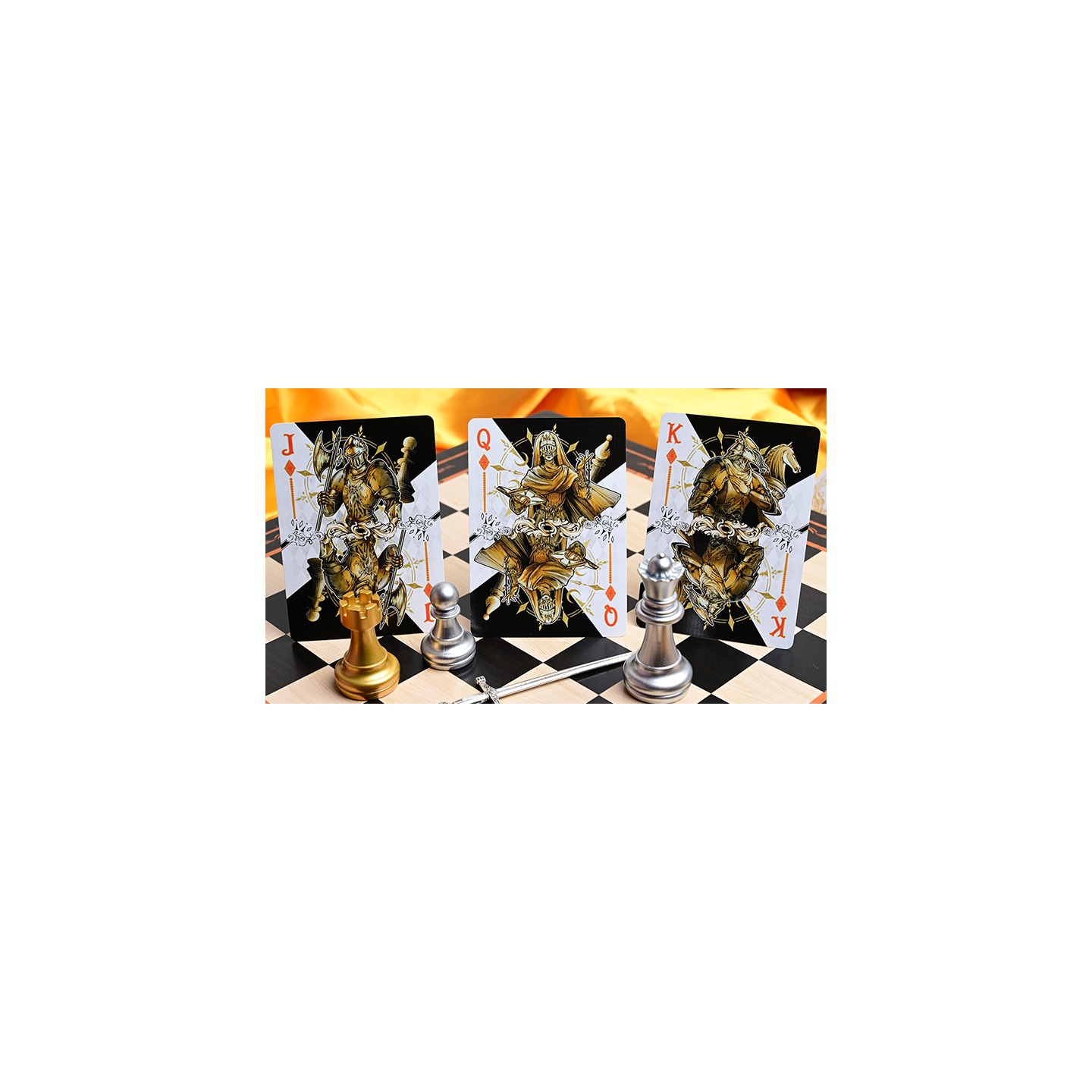 CHESS White Playing Cards by Hidden Light