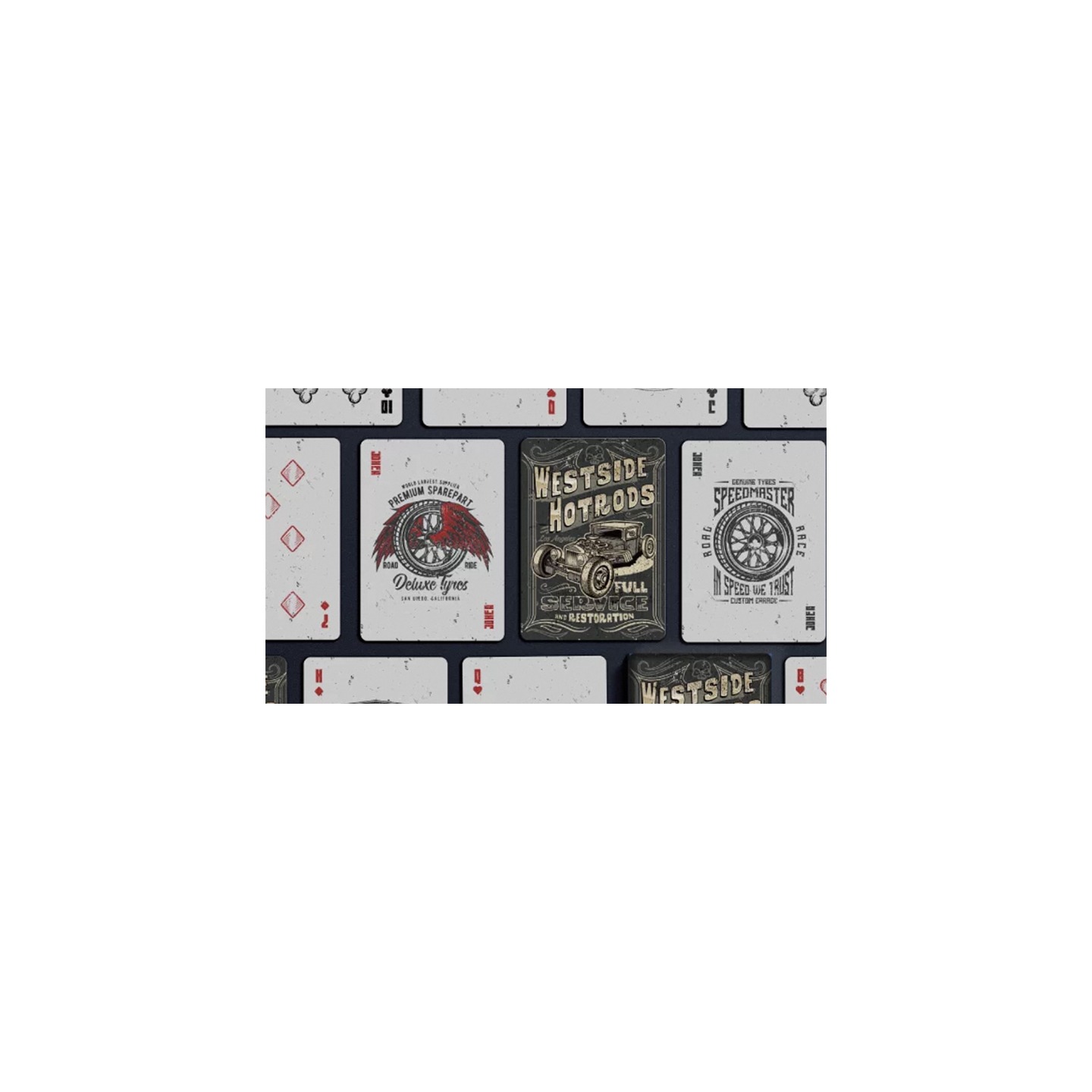 Westside Hotrods Playing Cards