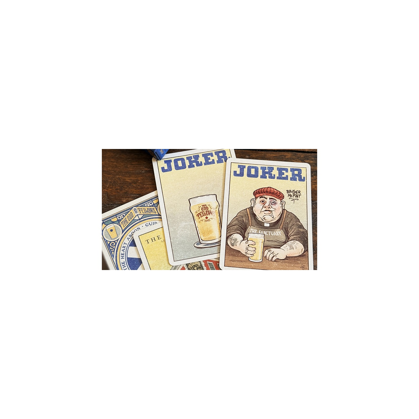 Odd Fellow Brother McPint Mini Playing Cards by Stockholm17