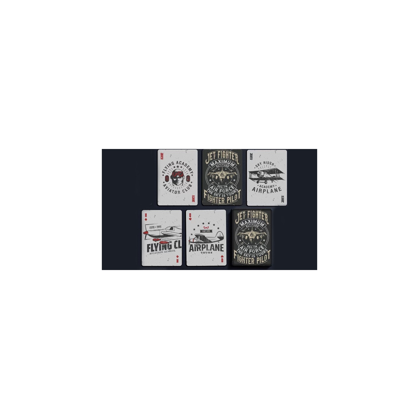 Jet Fighter Playing Cards