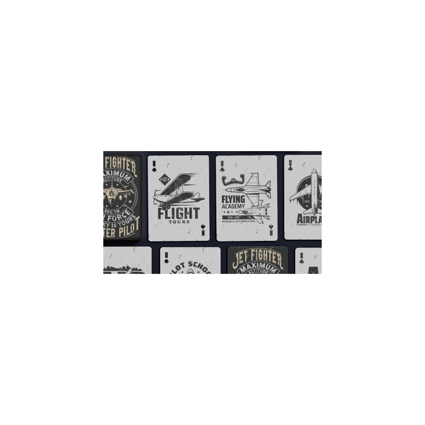 Jet Fighter Playing Cards