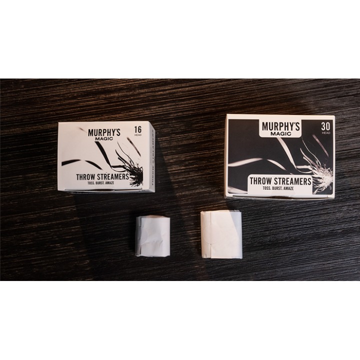 Throw Streamers 12 pk. (White / 16 Head) by Murphy's Magic