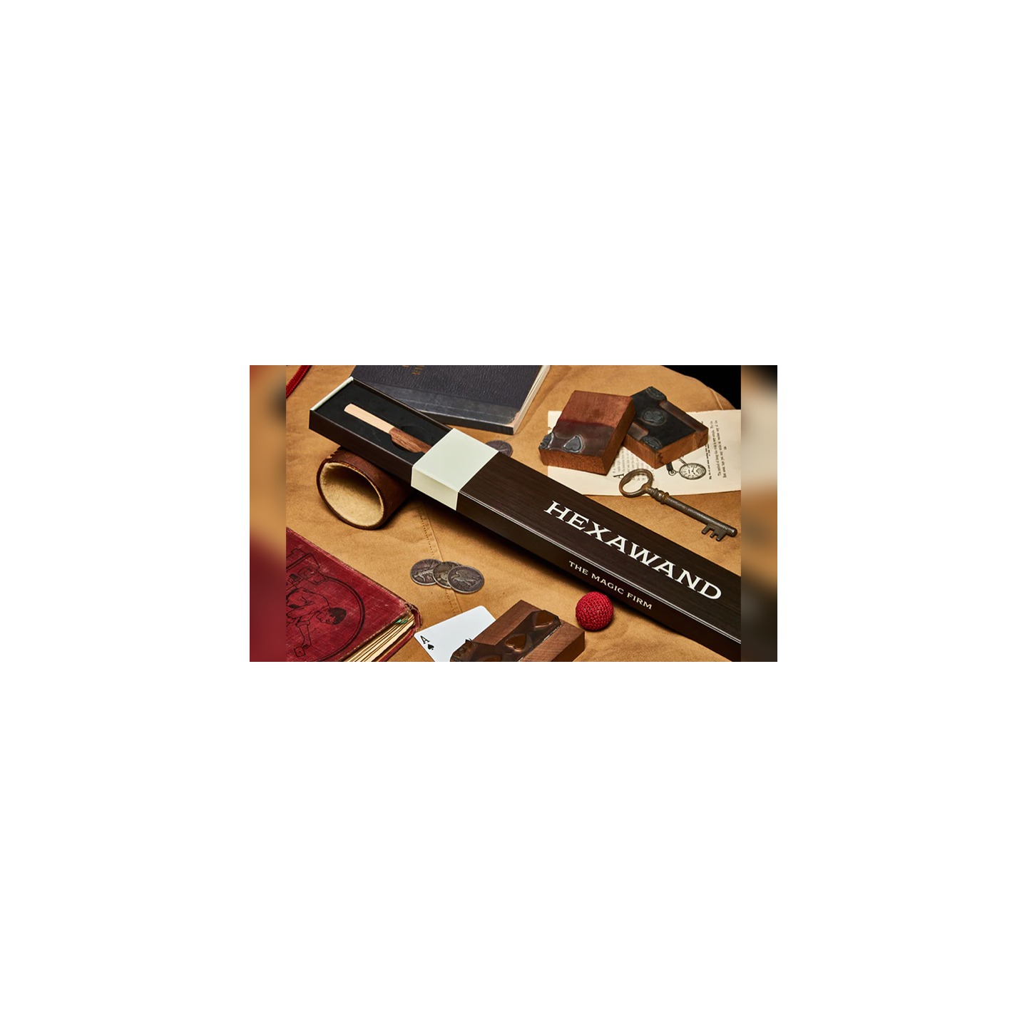 Hexawand Walnut (Brown) Wood by The Magic Firm