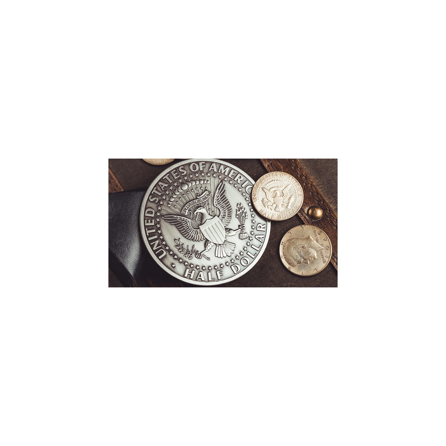 Bacon Jumbo Coin (Half Dollar) by Bacon Magic