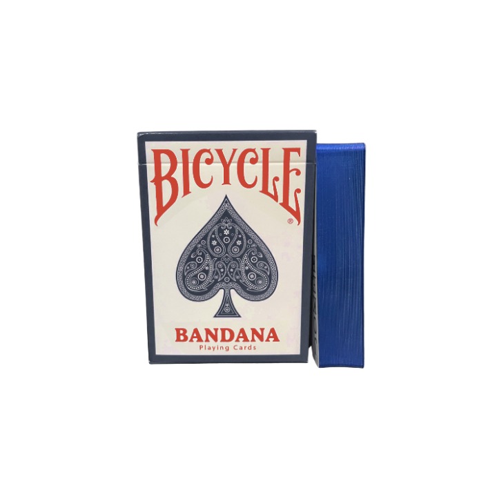 Gilded Bicycle Bandana (Blue) Playing Cards