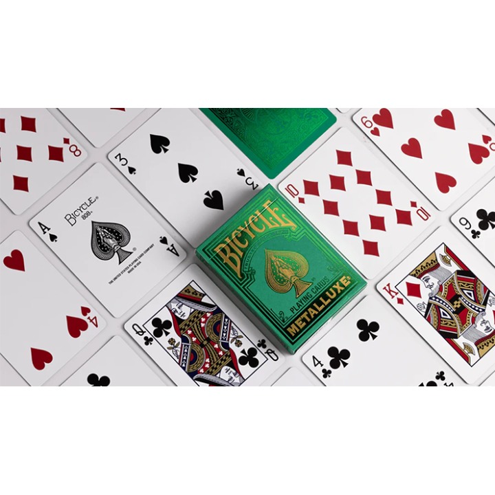 Bicycle Metalluxe Green Playing Cards by US Playing Card Co.
