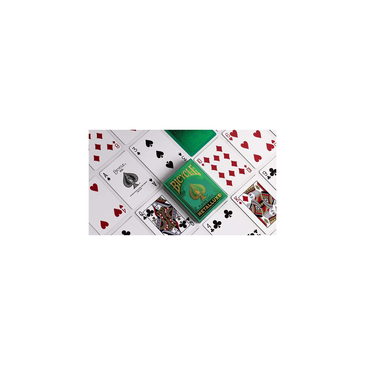 Bicycle Metalluxe Green Playing Cards by US Playing Card Co.