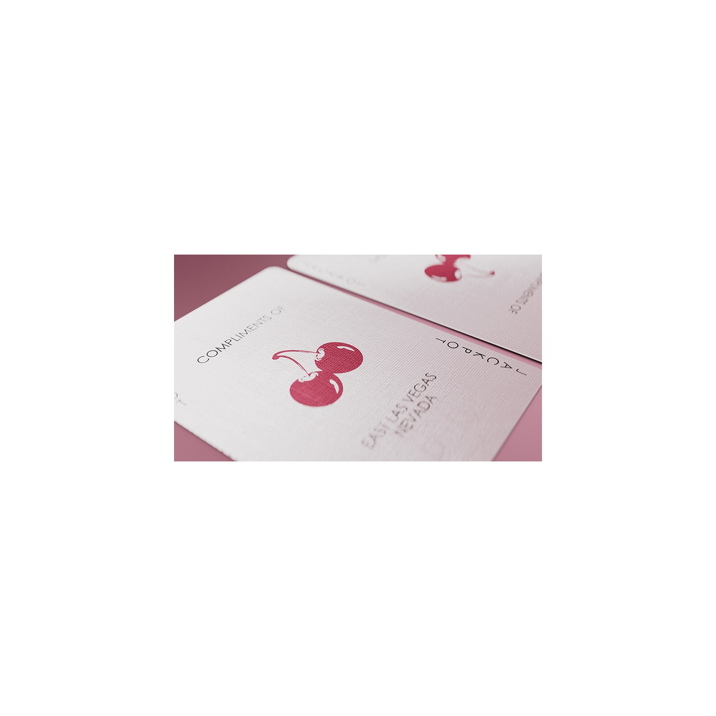 Cherry Casino (Flamingo Quartz Pink) Playing Cards By Pure Imagination Projects