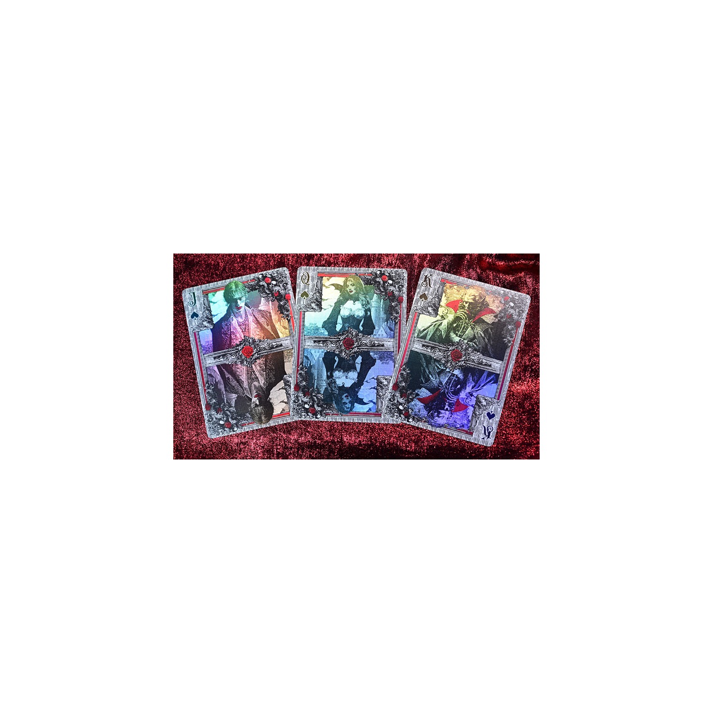 Trinity of Night - Vampire HOLO Playing Cards by Evokad