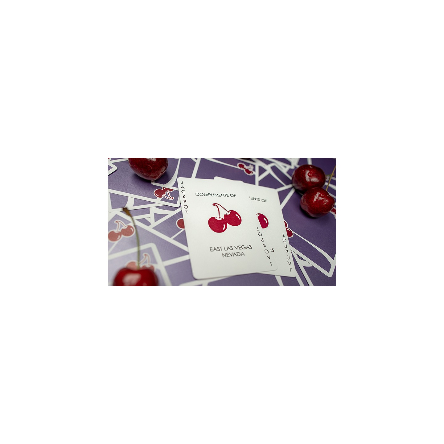 Cherry Casino (Desert Inn Purple) Playing Cards by Pure Imagination Projects