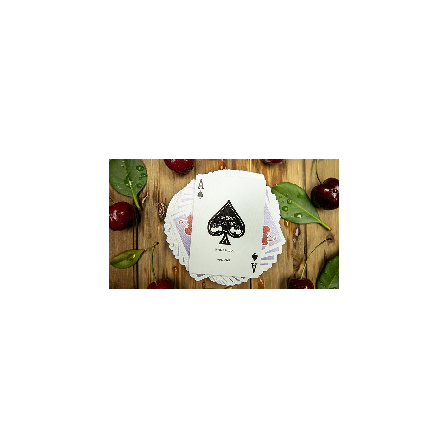 Cherry Casino (Desert Inn Purple) Playing Cards by Pure Imagination Projects