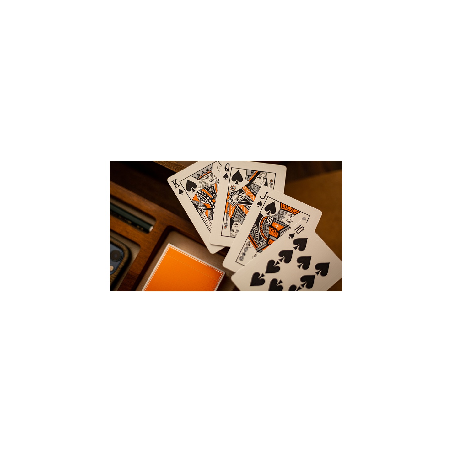 Lounge Edition in Hangar (Orange) by Jetsetter Playing Cards