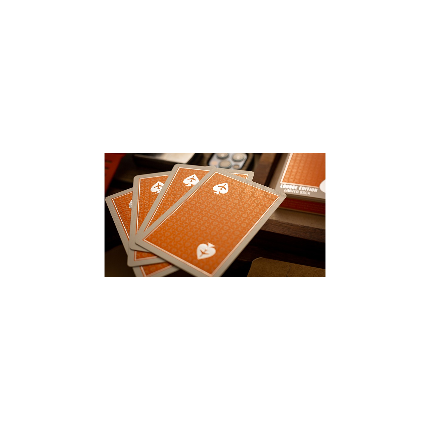 Lounge Edition in Hangar (Orange) with Limited Back by Jetsetter Playing Cards