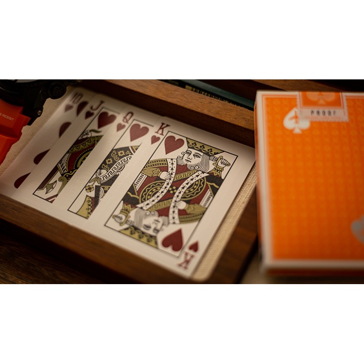 Lounge Edition in Hangar (Orange) with Limited Back by Jetsetter Playing Cards