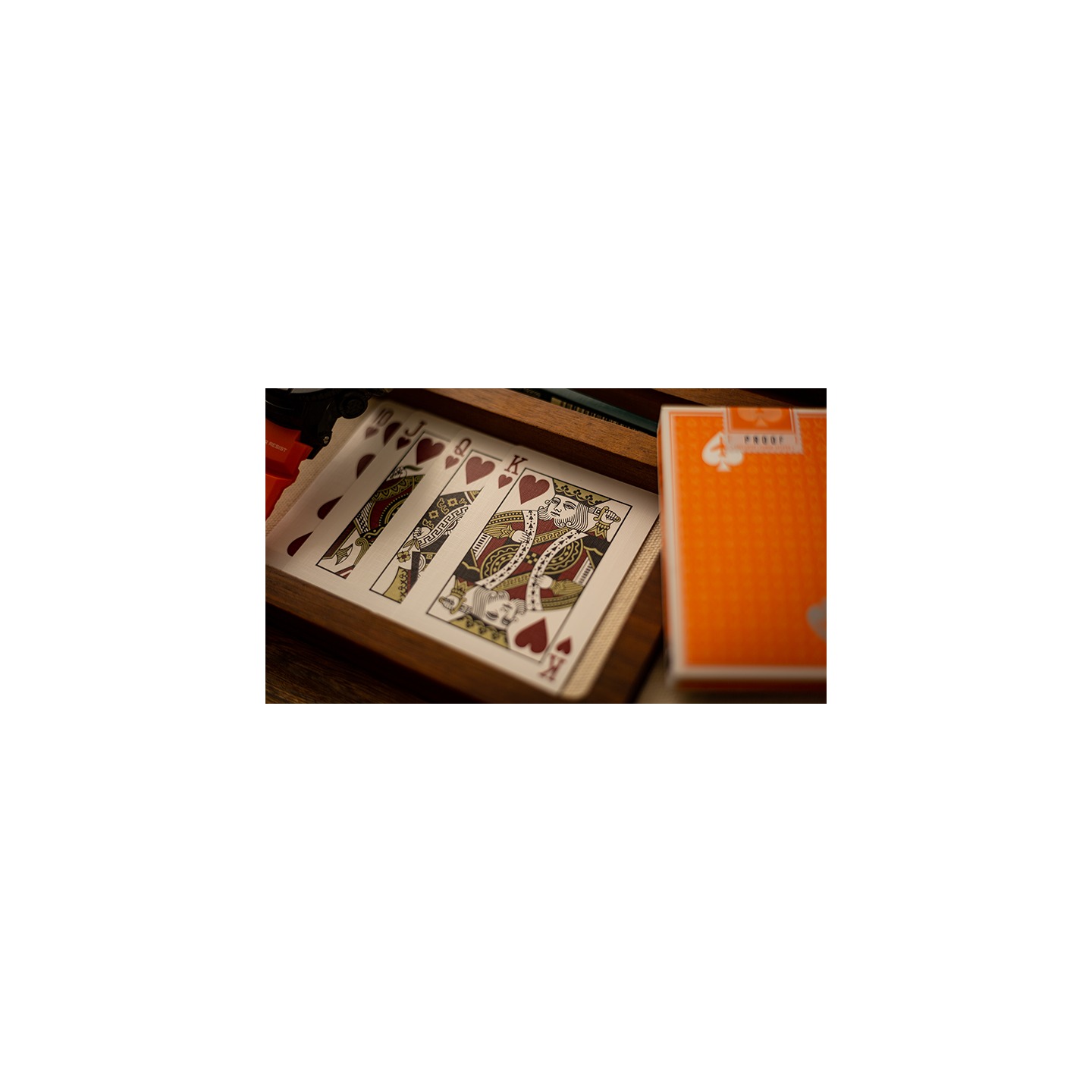 Lounge Edition in Hangar (Orange) with Limited Back by Jetsetter Playing Cards