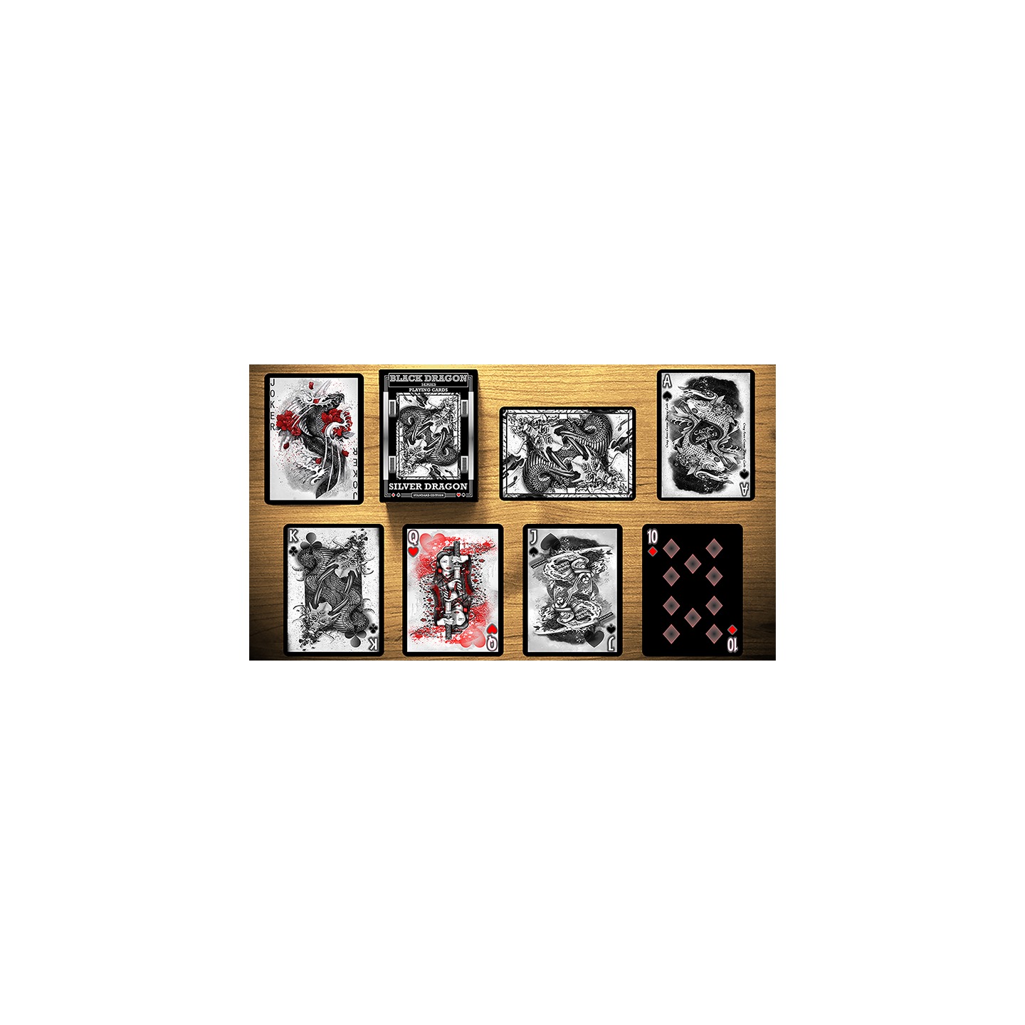 Silver Dragon (Standard Edition) Playing Cards by Craig Maidment