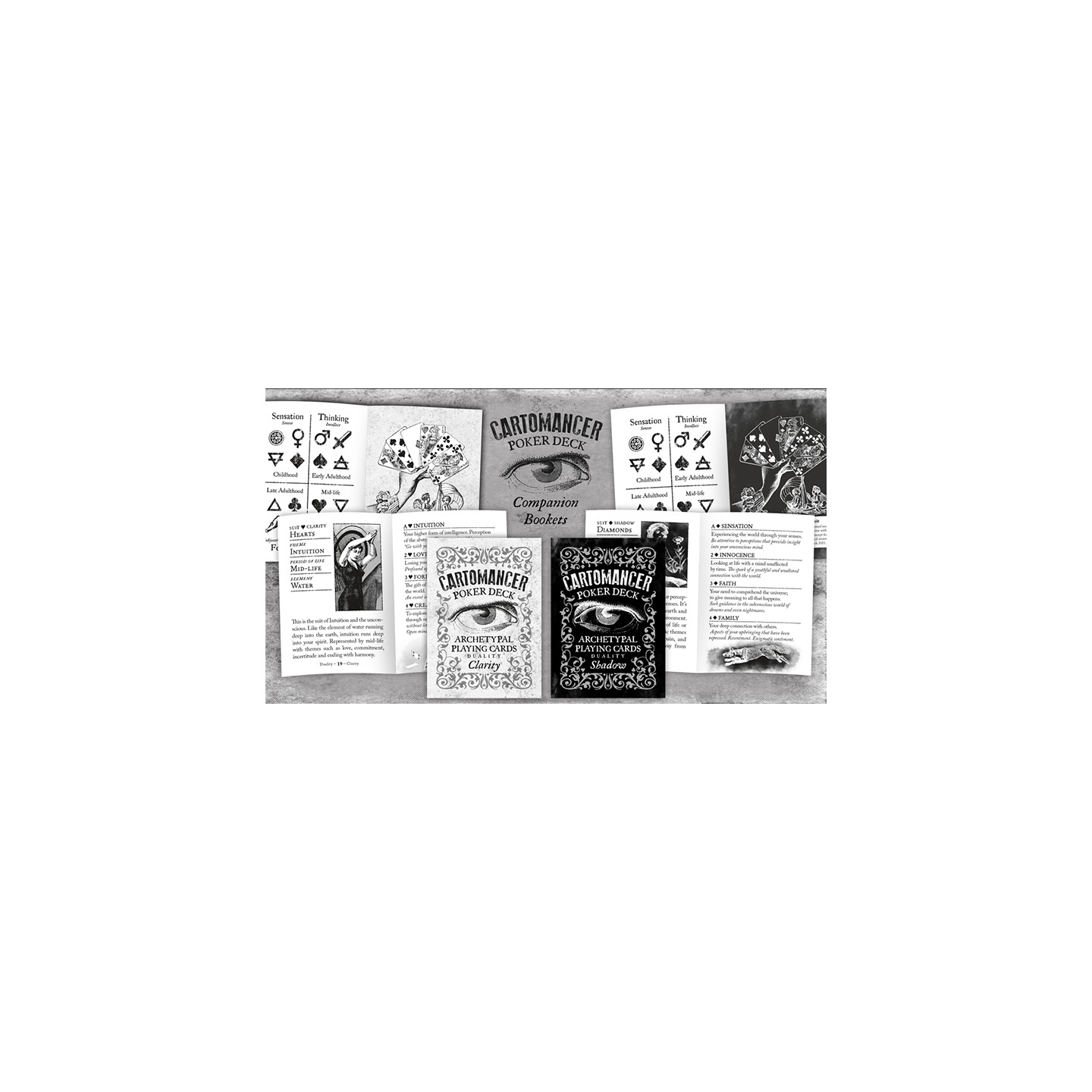 Cartomancer Clarity Classic (with Booklet) Playing Cards