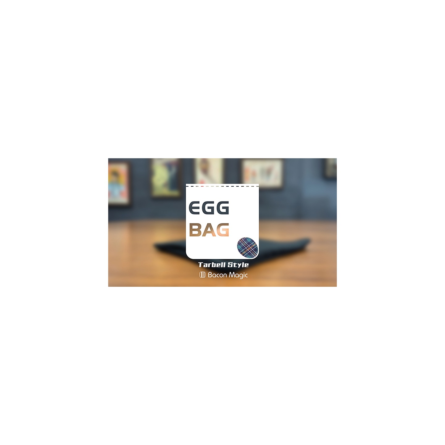 EGG BAG BLUE PLAID by Bacon Magic